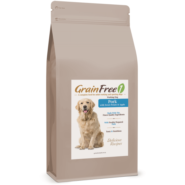 The GrainFree1 Pork Recipe for Working Dogs